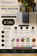 100ml Room & Linen Spray Reseller Starter Package R380